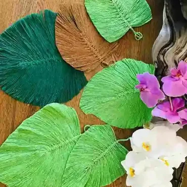 Makrame Blätter – Boho Wanddekoration aus Naturfasern