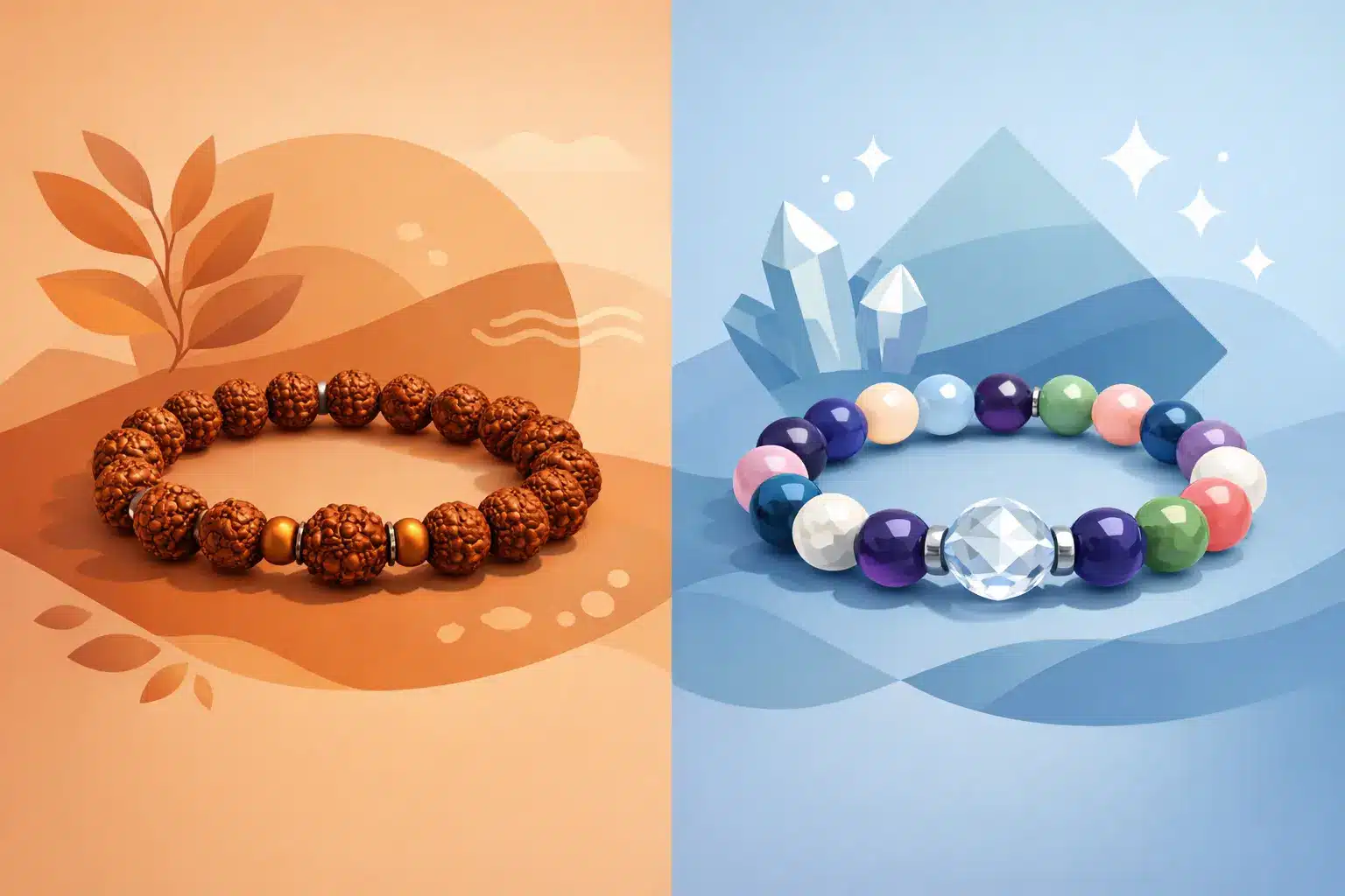 Rudraksha oder Edelsteinarmband - was passt?